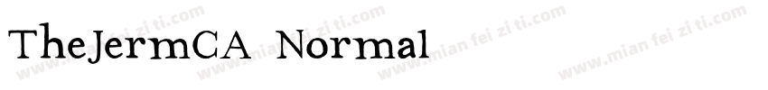 TheJermCA Normal字体转换